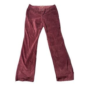 Eddie Bauer Curvy Boot Cut Corduroy Size 10 Eggplant Purple